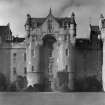 View of Fyvie Castle from south.
