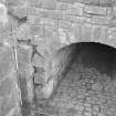 Craignethan Castle
Excavations 1993-1995
Frame 17 - Entrance to passage at basement level of east range - from north