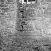 Detail of stonework, Aldbar Castle.
