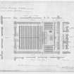 Photographic copy of plan of court room and corridor.
