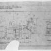 Touch House. 
Photographic copy of drawing of second floor plan.
Insc: 'Touch House, Stirlingshire, Second Floor Plan', '17 Great Stuart St., Edinburgh, 17/1/28, 18/11/28'.