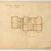 Plan of first floor of Wester Dunes, North Berwick.