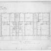 Photographic copy of plan of street floor, 8, 10, 12 Castle Terrace, Edinburgh.
Titled: 'No.2 Castle Terrace...Plan of street floor'.
