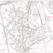Extract of the annotated plan of Kames produced in RCAHMS Broadsheet 1 - Muirkirk, Ayrshire, An Industrial Landscape