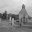 General view of Newburn Old Parish Church and churchyard from NW.