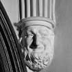 Interior.
Detail of the vaulted ceiling angle corbel in entrance hall.