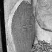 View of cross incised stone no.3, St Fergus Church, Dyce