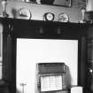 Edinburgh, Leith, 12 Seafield Avenue, Seacote House, interior.
View of black marble fieplace.