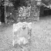 View of gravestone