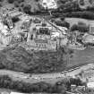 Oblique aerial view of Edinburgh Castle, taken from the S.