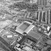 Oblique aerial view centred on the football ground and stadium, taken from the NW.