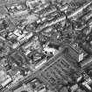 Oblique aerial view of Edinburgh centred on the Central Mosque, taken from the WNW.