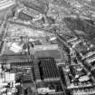 Aerial view of Tynecastle football ground and North British Distillery