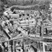 Oblique aerial view of Lauriston Place, Edinburgh College of Art and 3, Lady Lawson Street, Argyle House