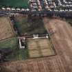 Oblique aerial view of Prestonpans, Johnnie Cope's Road, Bankton House centred on a country house, taken from S.