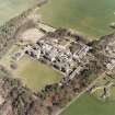 Oblique aerial view centred on the hospital, taken from the SSW.