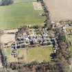 Oblique aerial view centred on the hospital, taken from the SW.