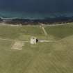 Aerial view of Orkney, Hoy, Hackness Martello Tower from the W.