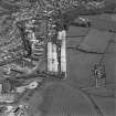 General aerial view of Brown Street factories and railway bridge, taken from the SW.