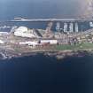 Oblique aerial view centred on the harbour, taken from the SW.