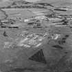 Oblique aerial view of Buddon Camp, taken from the SE.