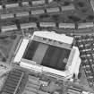 Dundee, Tannadice Street, Tannadice, oblique aerial view, taken from the SSW, centred on Tannadice football ground.  Angus Jute Works visible in the bottom of the photograph.