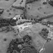 Oblique aerial view of Blair Castle centred on the country house and garden, taken from the WSW.