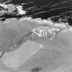 Oblique aerial view of Yesnaby Second World War practice firing range platform, taken from the NE.