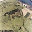 Canna (Harbour). Aerial view of St Columba's Graveyard, A'Chill and The Square.