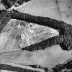 Elginhaugh, Roman fort, annexe and road: air photograph of excavations.