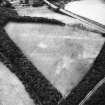 Elginhaugh, Roman fort and road: air photograph of cropmarks.