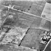 Sweethope, enclosure, hut and rig and Howe Mire, coal sinks and cropmarks: oblique air photograph.
