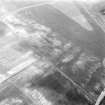 Howe Mire, settlement, coal sinks and cropmarks: oblique air photograph