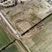 Aerial view of site under excavation