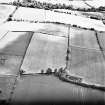 Milrighall, oblique aerial view taken from the NW, centred on the cropmarks of a Roman Temporary Camp.
