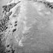 Doon Hill, oblique aerial view, taken from the SW, centred on a fort.