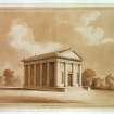 Photographic copy of perspective view of the mausoleum.
Insc: 'Perspective view of the Mausoleum'.
