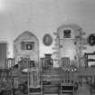 Interior view of Castle Fraser showing view of Great Hall.