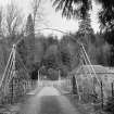 Haughs of Drimmie, suspension bridge.
General view of approach from West.