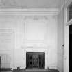 Interior view of Fullarton House showing second floor fireplace in south room.