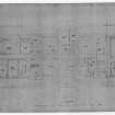Photographic copy of drawing showing plan of basement floor.