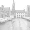 View of St John's Church and 73-75 Bonnygate from Winthank Court, Cupar, Fife 