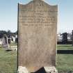 Detail of headstone.