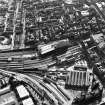 Aberdeen City Centre, oblique aerial view, taken from the E, centred on the Joint Railway Station.