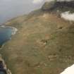 Oblique aerial view of Cleadale, Isle of Eigg, looking N. 