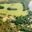 An oblique aerial view of Skibo Castle, Dornoch, Sutherland, looking S.