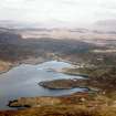 Aerial view of Lochinver, Assynt, looking NE.