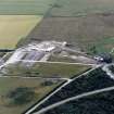 Aerial view of Culloden Visitor centre, near Inverness, looking NW.