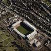 Aerial view showing Dunfermline Athletic Football Ground, Dunfermline. 