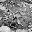 Excavation photograph : phase I of broch interior.